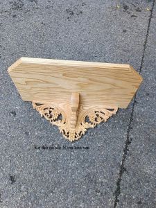 Kệ thờ gỗ sồi điêu khắc hoa văn trang trí bàn thờ công giáo