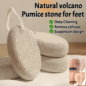 หินภูเขาไฟ หินขัดเท้าธรรมชาติ เครื่องมือทำเล็บเท้ากำจัดผิวที่ตายแล้ว เครื่องมือล้างส้นเท้า