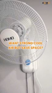 HOMO 16 Inch Wall Fan Electric Fan 5 Blades Wall Fan Upgrade Version Wall Fan Imported Motor