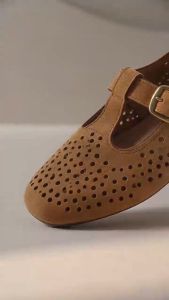 [JSJK]KOREAN New Hollow Flat Loafers Low-Cut Round-Toe Casual Comfort Simple Daily Flats#556
