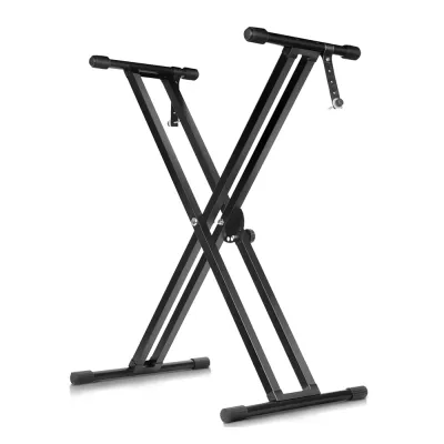 RIXTON Adjustable X Style Piano Keyboard Heavy Duty Premium Stand (Double-X Style Keyboard)