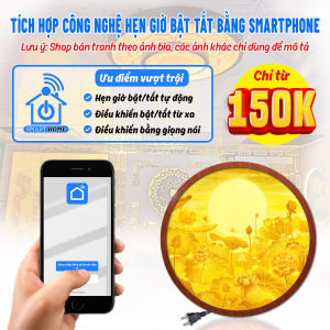 Đèn Hào Quang Thờ Phật Trúc Chỉ In Hoa Sen Trang Trí Phòng Thờ Bàn Thờ Gia Tiên Treo Cùng Tượng Phật TC-HQ-236