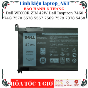 Pin Laptop Dell WDXOR ZIN 42W Dell Inspiron 7460 P74G 7570 7560 5578 5567 5568 7368 7569 7579 7378 5468 5378 P69G