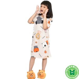 Kiminori ZELLA Dress Anak Perempuan Lengan Pendek