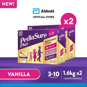 Pediasure Plus 3+ Vanilla 1.6kg for Kids Above 3 Years Old Bundle of 2