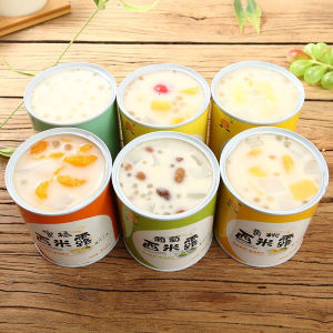 酸奶西米露黄桃水果罐头混合装菠萝橘子椰果葡萄什锦 Pineapple yogurt or canned yellow peach fruit mixed with orange assorted coconut grapes