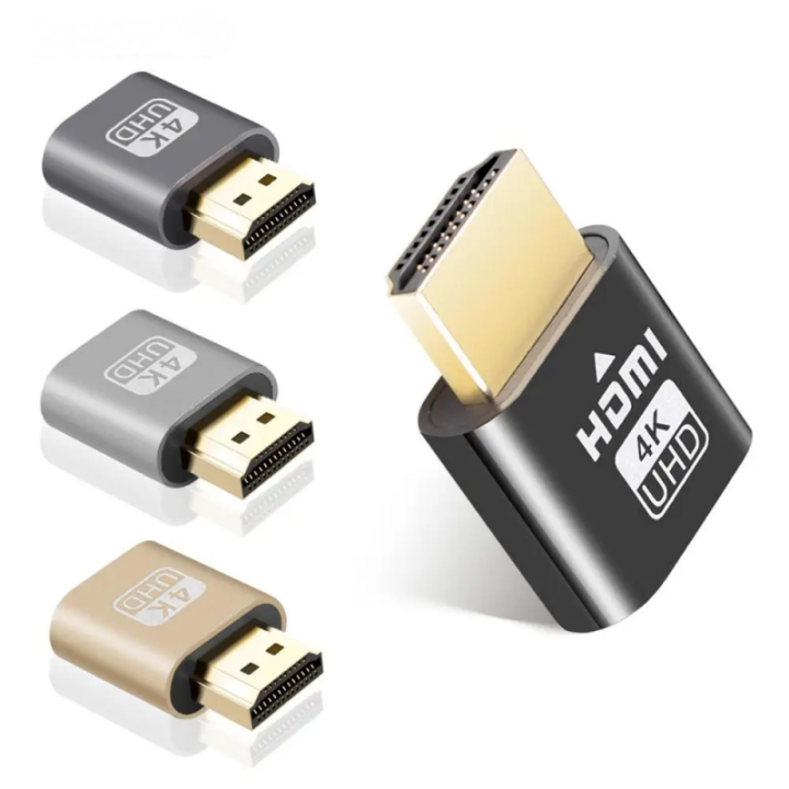 VGA Virtual Display Adapter DDC EDID Dummy Plug Headless Ghost Display Emulator 4k - Foto 8