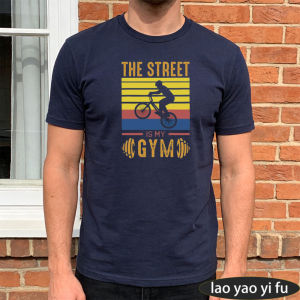 [Local Stock] HBESTY  The Street Is My Gym Urban Cycling Summer Shirt Fitness Men Top Outdoor Workout T-Shirt Bicycle Commuter Shirt