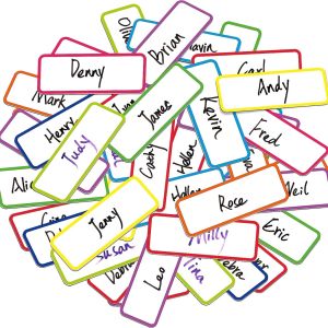 Fridge Magnet Magnetic Whiteboard Name Tape Accessories Dry Erase Label Sticker (15 Pcs)