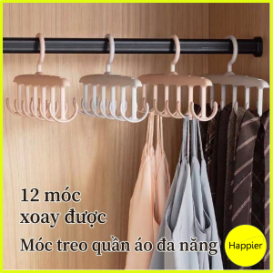Móc Treo Quần Áo Đa Năng 12 Chấu Tiết Kiệm Không Gian