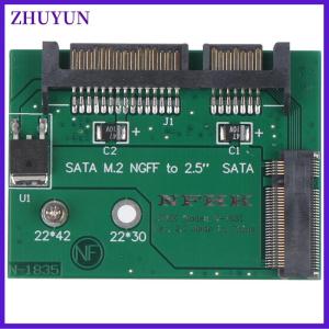 ZHUYUN M.2 NGFF ssd solid state hard disk to half high 2.5 inch sata3 adapter card