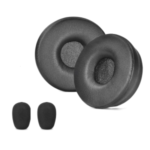 Memory Foam Ear Cushions Mic Windshield Protectors For Engage55/65/75 Headsets Easy Installation Durability Protein Earmuff