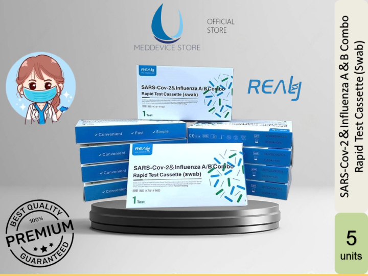 RealyTech Influenza A+B Rapid Test (NASAL)Individual Pack_5 Kits Lazada
