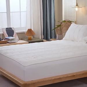 Fitted Mattress Protector Cover non-slip feature as stated cotton stated in source for bedroom dormitory or guest room household setup fitted mattress protector mattress protector