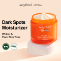 JellyPrim Vitamin C Whitening Face Cream Fading Melasma Dark Spots Acne Marks Moisturiser Non-Greasy Niacinamide Brightening Anti Aging Moisturizing Creams Beauty Skincare 45g. 
