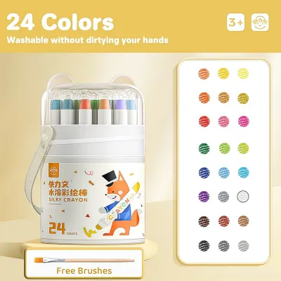 12/24/36/48 Colors Crayons plastick crayons Painting Safe Non-Toxic Washable Not Dirty Hand