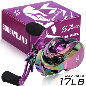 Sougayilang Fishing Reel Original Brand Colorful Reel 9+1BB Alarm System Max Drag 8kg Smooth Prevent Line Clutter for Saltwater and Freshwater