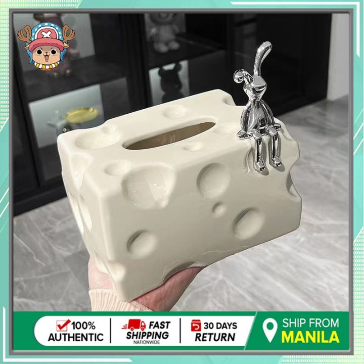 Cheese-shaped Tissue Box, Cheese-shaped Ceramic Crafts, Tissue Can ...