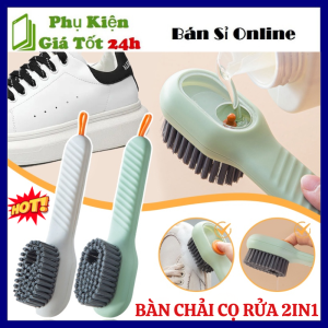 Bàn Chải Cọ Sàn Nhà Tắm Có Tay Cầm Nhựa Cao Cấp Lông Dày Cứng - Bàn Chải Cọ Rửa Toilet Bếp Giặt Giày Đa Năng Tiện Lợi - Cọ Sàn Nhà Tắm - Bàn Chải Chà Toilet Đa Năng