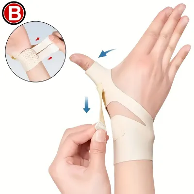 BUZEE Compression Thumb Brace for Arthritis Thumb Support Soft Elastic Fabric for Man Women Tendonitis Carpal Tunnel Pain Relief