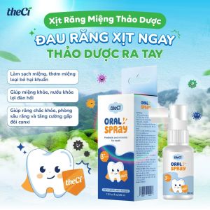 Xịt Răng Miệng TheCi 30ml Cho Bé – Xịt Vệ Sinh Khoang Miệng Chăm Sóc Răng Nướu Từ 3 Tháng Tuổi