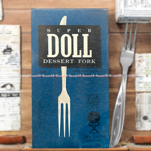 Super Doll Dessert Fork 6pcs Sendok Makan Besar Tangkai Besi Stainless Steel Kuat Anti Karat Spoon Superdoll