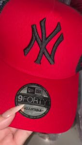 lxqzjs668-La NY Hat Black And White Black Yankees Dodgers Baseball Caps Premium Branded IMPORT WNLX