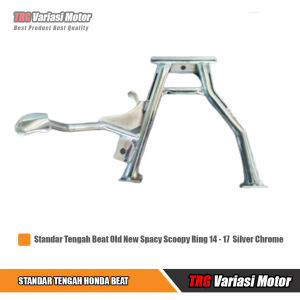 Standar Tengah Vario 125 150 Ring 14 - 17 TRG Silver Chrome Untuk Motor Matic Honda Vario