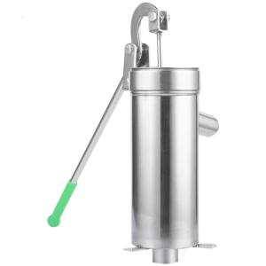 Heavy Duty Handheld Water Pump Rusts Resistant Steel Manual Groundwater Pump Metal for Outdoor Agriculture Maintenance