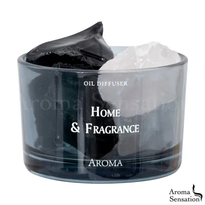 Crystal Stone Diffuser Flameless Aroma Decor for Bedroom Natural Essential Oil Diffusion 4 Colors