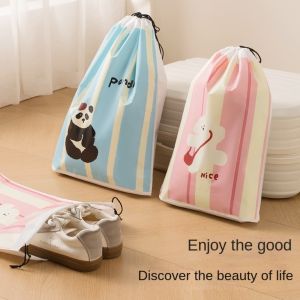 HORAC Dust-proof Drawstring Storage Bag Waterproof Moisture-proof Small Item Pouch Portable Large Capacity Clothes Shoe Packing Bag Household