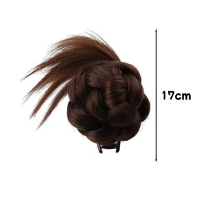 Y2K Woman Bun Hairstyle Wig Claw Clip Natural Fluffy Low Bun Head Clip Wig Extension Hairpiece Hairpin High Quality Looking Synthetic Hairpiece Girl Trendy Hair Accessories