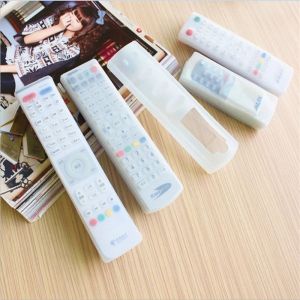 KANGN Anti-fall Universal Transparent Dust-proof Silicone Non-slip Remote Control Protctive Case Air Condition Cover Remote Control Case TV Remote Storage Bag