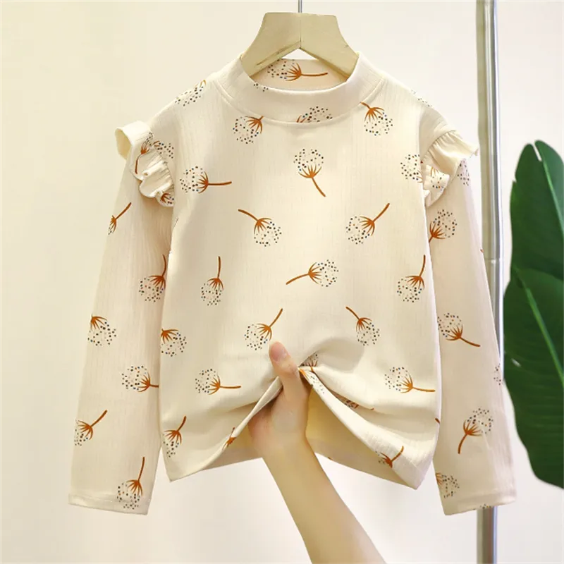 Xiaozhima Kids Girls Autumn Winter Spring Long Sleeves Tops T