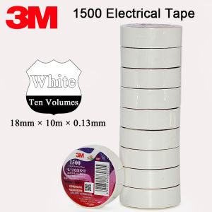 Original 3M Temflex PVC Vinyl Electrical  Insulating Tape 1500 For General Use 18mmX10M(10pcs/Pack) 0.13mm Thick Dropshipping