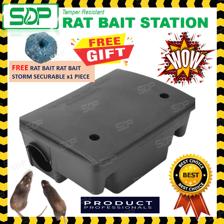 Outdoor Rat Bait Station / Kotak Ubat Tikus / TRBS / Temple Resistant Bait  Station / Rat Monitor Cage / Pest Control