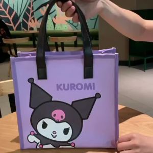 FE Sanrio Clow M Handbag PU Girl Heart Portable Zipper Mummy Bag Melody KT Hand bag