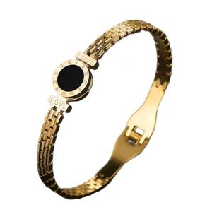 Fashionable Roman Numeral Letter Love Bangle Accessories Stylish Daily Wear Wristband for Women and Girls
