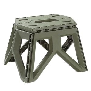 ZHAOCAIMAO High Load-bearing Folding Step Stool Portable Square Camping Chair Outdoor Furniture Plastic Fishing Chair Kids