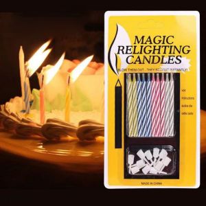 Lilin Magic Kue Ultah Anak / Lilin Magic Relighting Candles / Lilin Ulang Tahun (10 pcs)