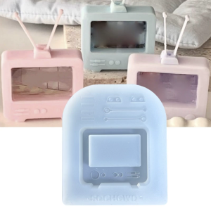 Linh hoạt Silicone đúc khuôn TV cổ điển hình khuôn mẫu đa năng đồ trang trí khuôn đúc resuable công cụ làm