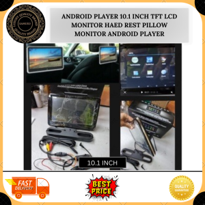 ANDROID PLAYER 10.1 INCH TFT LCD MONITOR HAED REST PILLOW MONITOR ANDROID PLAYER 1080P 1PCS