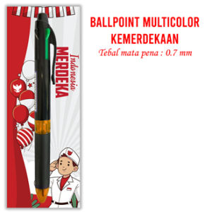 Ballpoint MultiColor Spesial Hari Kemerdekaan Indonesia 17 Agustus Alat Tulis Agustusan Independence Day Souvenir Merdeka Merah Putih