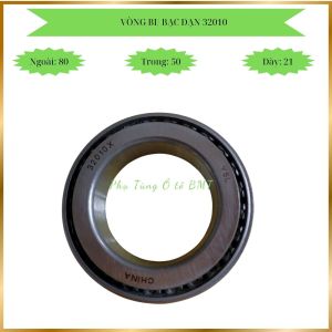 Vòng bi xe tải (bạc đạn bánh) sau ngoài Kia 14 tấn mã số 32010 kích thước F50xF80x21 bi côn