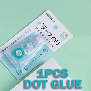 Japanese Glue Tape Dispenser Dot Glue Stick Roller Stationery Handmade DIY Double Sided Adhesive