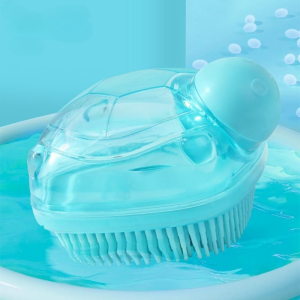 Pet Bath Massage Brush Small Dog Bath Brush Cat Massage Brush Pet Grooming Brush Hair Removal Comb