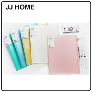 【JJ HOME】[20/30/40/60 pockets] A4 Clear Display Book Pocket Plastic File Folder/ Paper Organizers