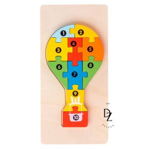 【READY STOCK】Wooden Toddler Puzzles for Kids Ages Montessori Toys for Toddlers Wooden Puzzles 3d立体拼图 (TOY75)