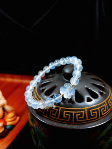 vòng tay nữ cỏ 4 lá moonstone tự nhiên mix charm bi vàng tây vòng tay đá phong thuỷ trang sức thiết kế đủ hoá đơn thẻ bảo hành