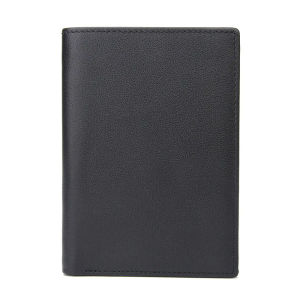 Royal Bagger Passport Wallet for Men Genuine Cow Leather Cowhide Simple Retro Passport Bag Short Wallets Covers Slim Card Holder